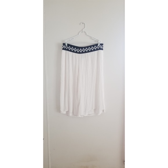 AGB Woman Linen Like Cropped Wide Leg Pants Size 3x - Picture 1 of 2